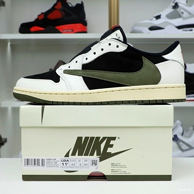 LOW JORDAN OG TRAVIS X SCOTT 1 AIR “Olive” NIKE 1118